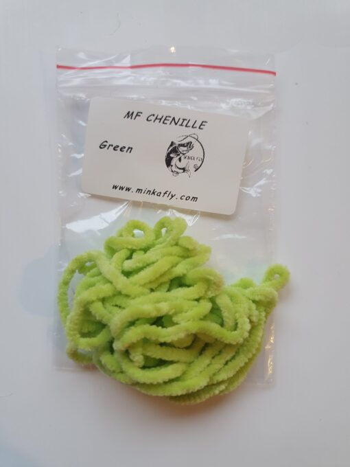 MF Chenille for trout streamer green