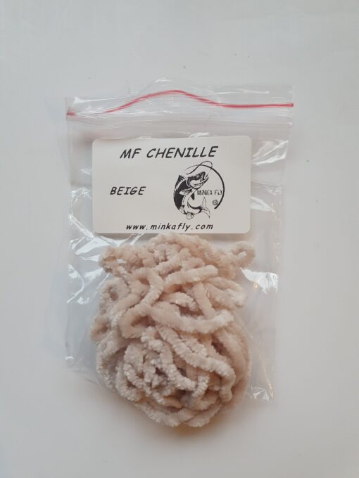 MF Chenille for trout streamer beige