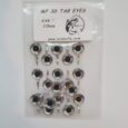 10 mm 3d Fish tab eyes for fly tying