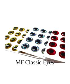 MF Classic Eyes - fly tying fish eyes Yellow Belly Pike Fly