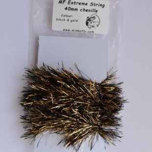 MF Extreme String Chenille for Fly tying trouts streamers back gold