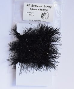 MF Extreme String Chenille for Fly tying trouts streamers black