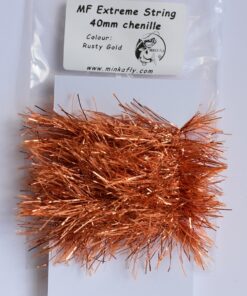 MF Extreme String Chenille for Fly tying trouts streamers Rusty gold