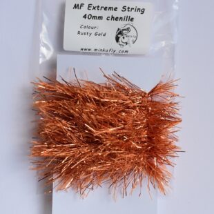 MF Extreme String Chenille for Fly tying trouts streamers Rusty gold