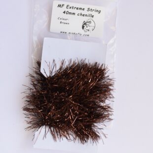 MF Extreme String Chenille for Fly tying trouts streamers Brown