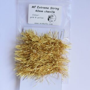 MF Extreme String Chenille for Fly tying trouts streamers gold yellow