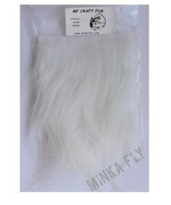 Craft Fur for fly tying, baitfish pattern trout pike snow white