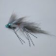 MF T019 Grey Fish Skull Trout Articulated Streamer