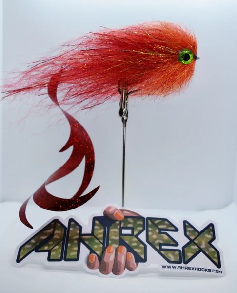 Articulated Red Dragon Tail Pike Fly