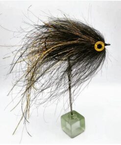 Weedless Hook Black & Gold Pike Fly