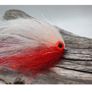 White Red Dragon Tail Pike Fly