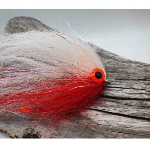 White Red Dragon Tail Pike Fly