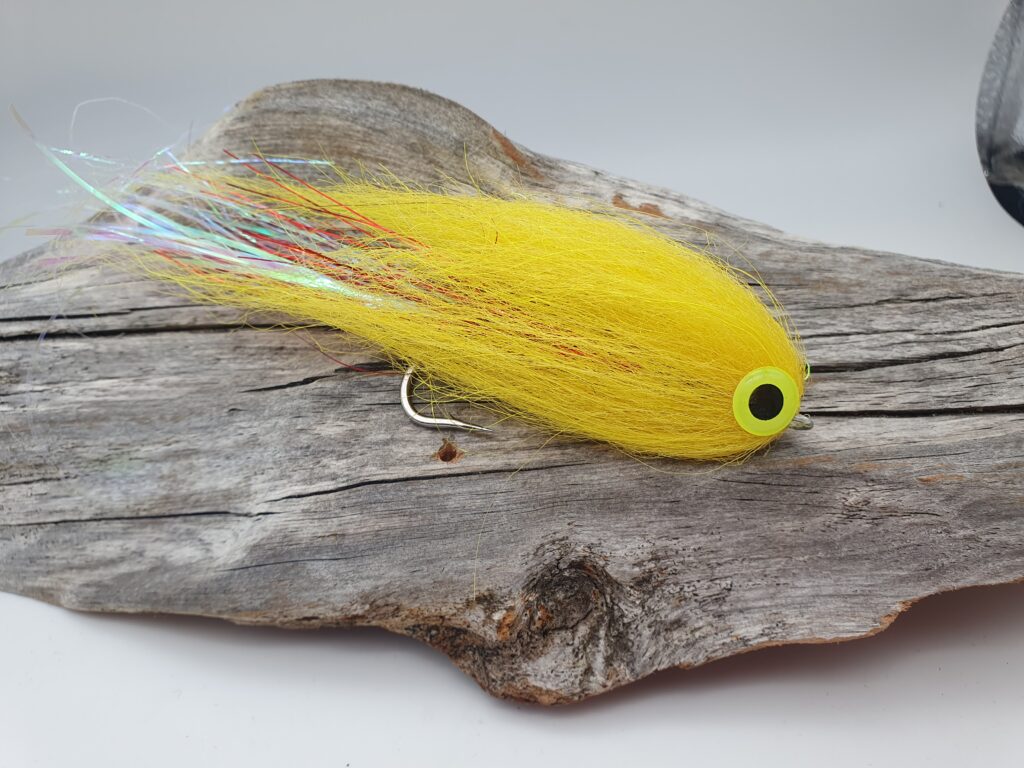 Lemon Yellow Baitfish Pike Fly